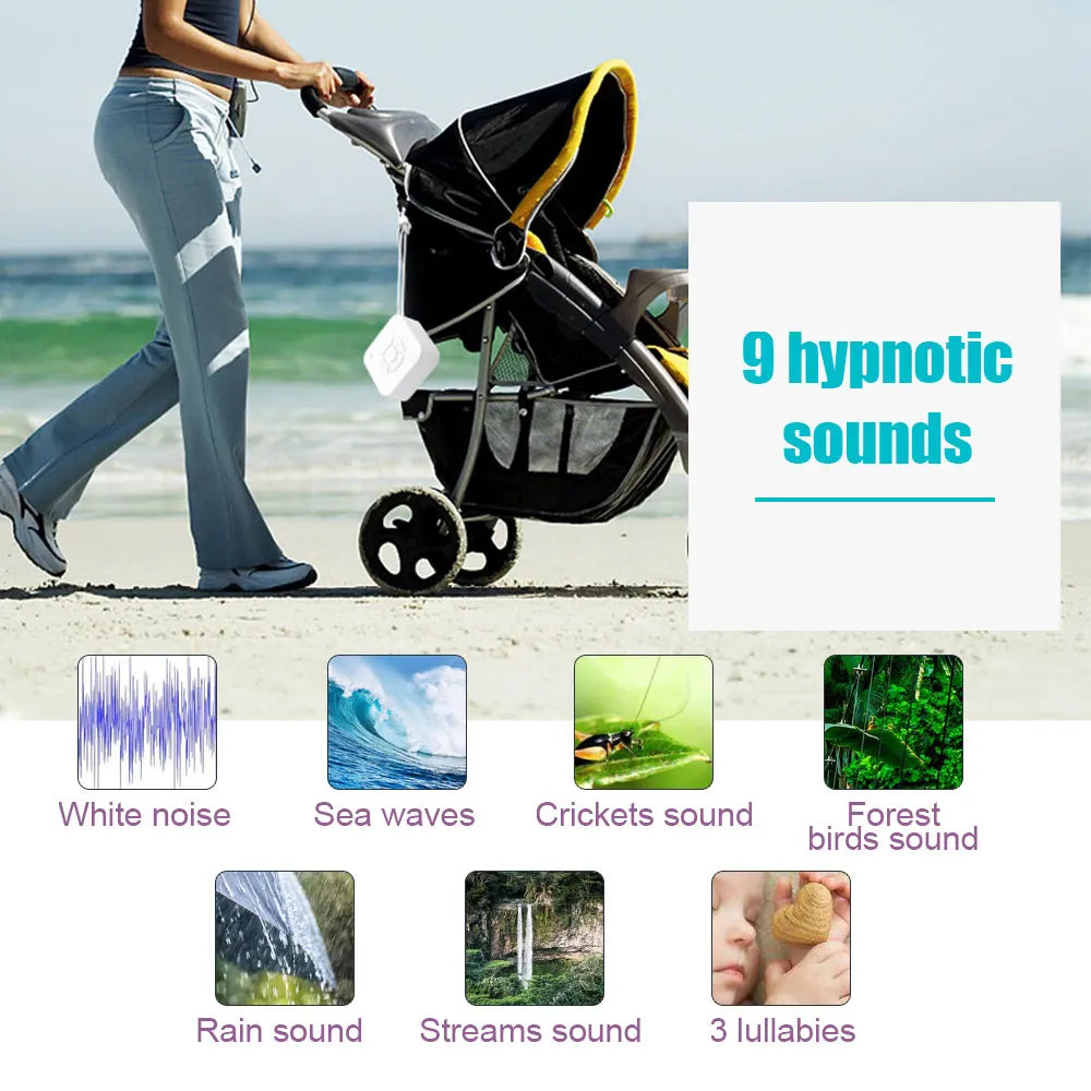 Mini White Noise Sound Machine Sleep Soother 9 Soothing - set overview