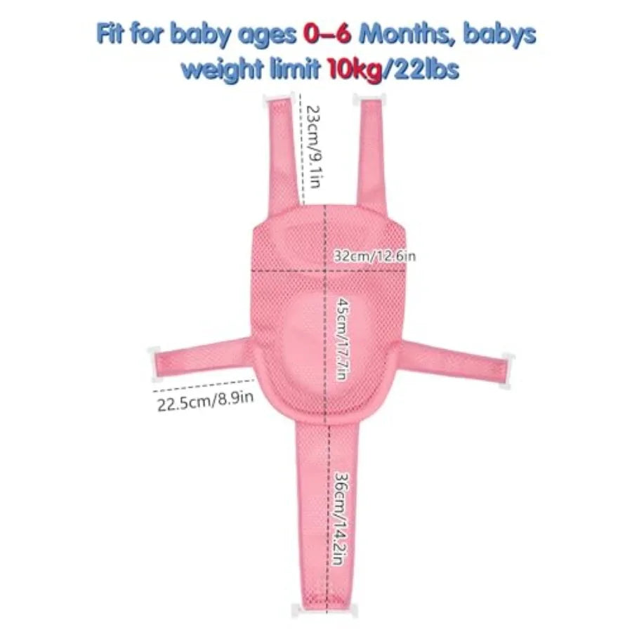 Colorlife Baby Bath Seat Support Net Infant Bathing Seat Support Mat