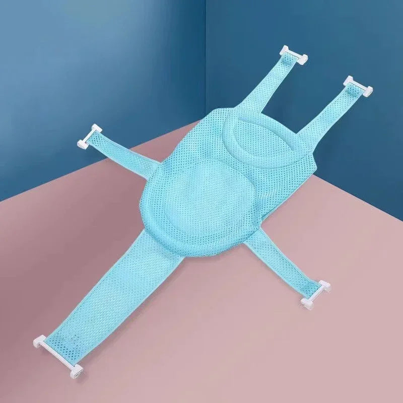 Baby Bath Net Mat Children Newborn Adjustable Bathtub - side angle