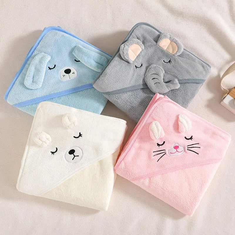 Toddler Bathrobe Infant Bath Towel Boy Girl Blankets - size reference