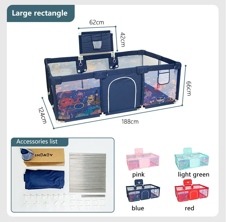 IMBABY Baby Playground Large Baby Playpen Machine