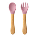 2PCS Baby Learning Spoons Utensils Set Food Grade
