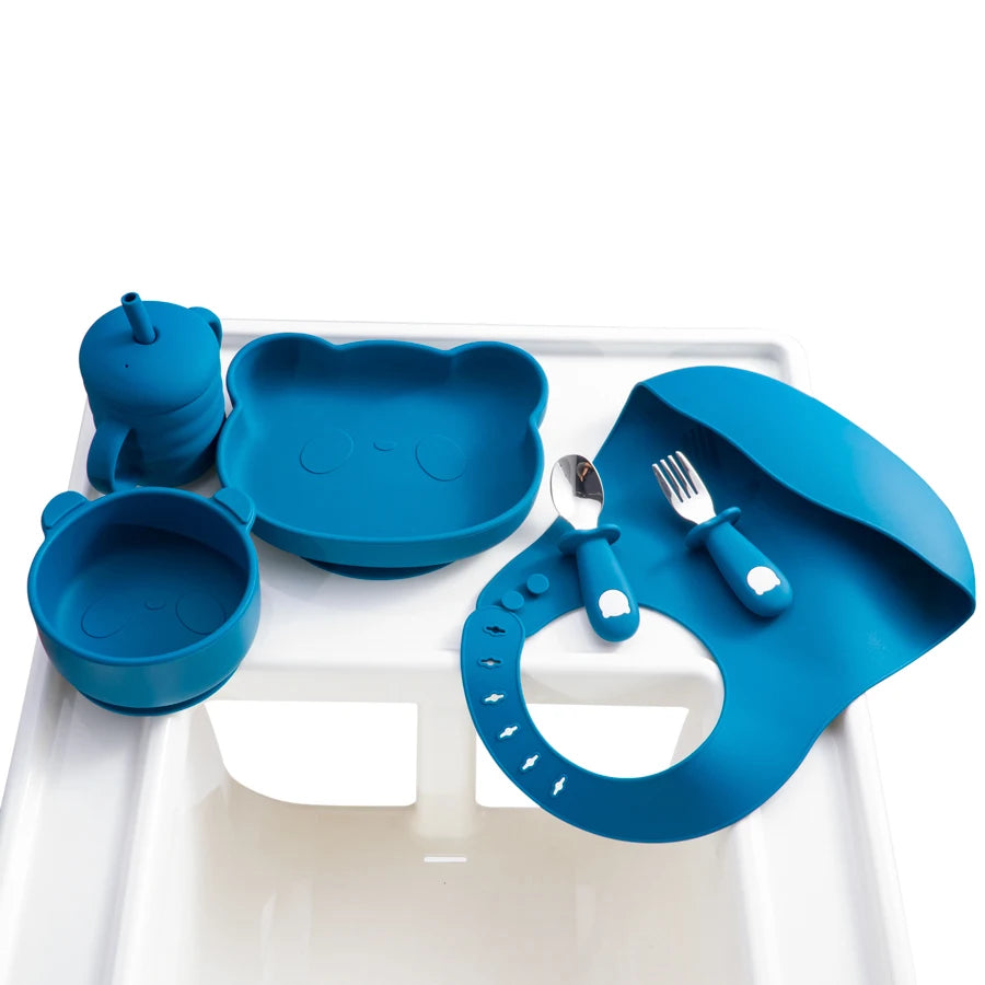 New Design Baby Feeding Solid Food Spoon Fork Set BPA