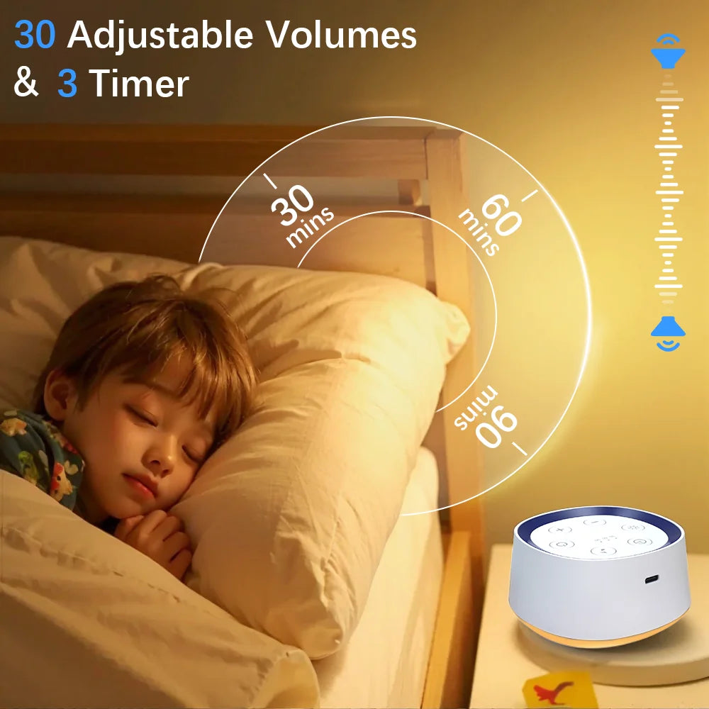 Portable White Noise Machine Baby Kids 24 Soothing - packaging view