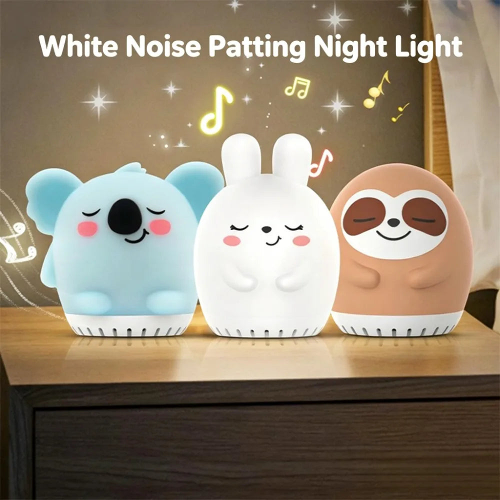 Mini Lamp Baby Soothing White Noise Machine RGB Tap - detail view
