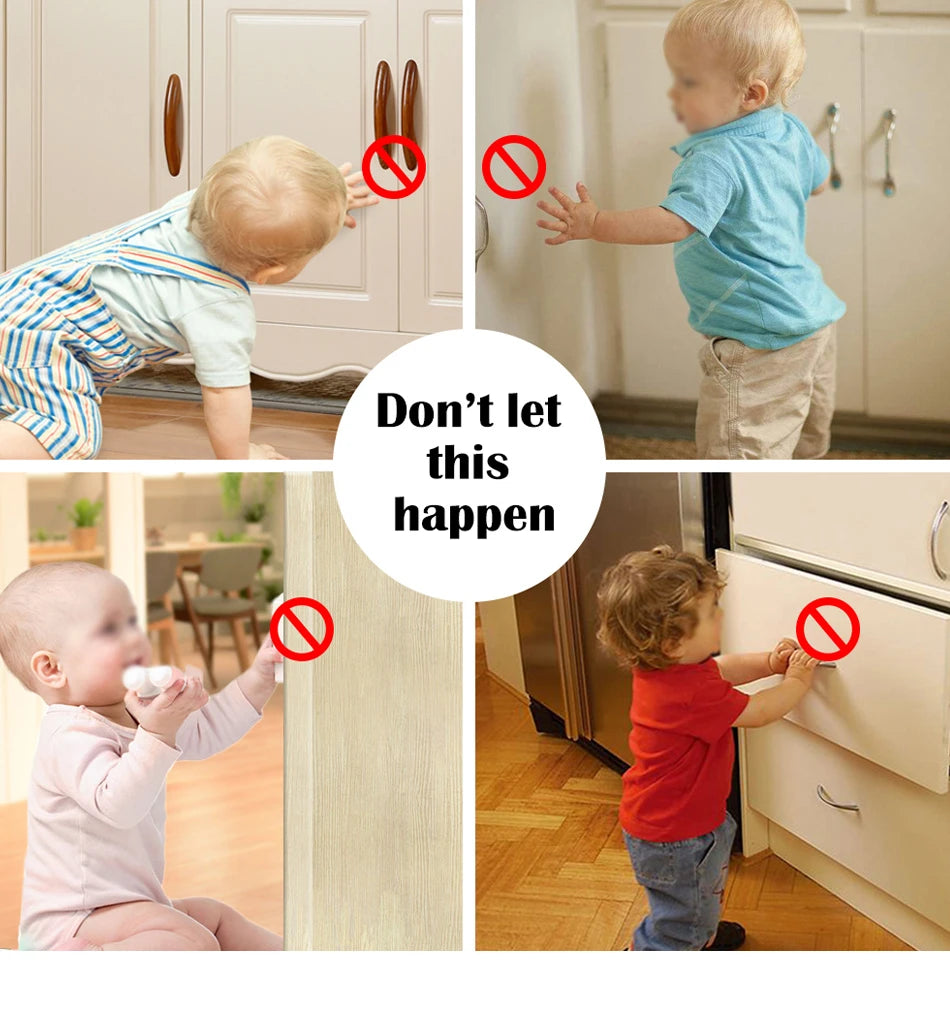 Magnetic Child Lock Children Protection Baby Safety - top-down view