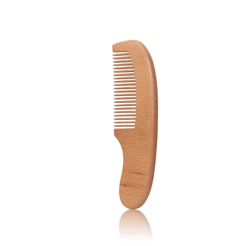 1 2 3PCS Newborn Wool Baby Wooden Brush Comb Newborn