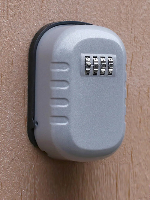 1 Aluminum Alloy Safe, Modern Wall Mounted Household Safety Lock Box - front view