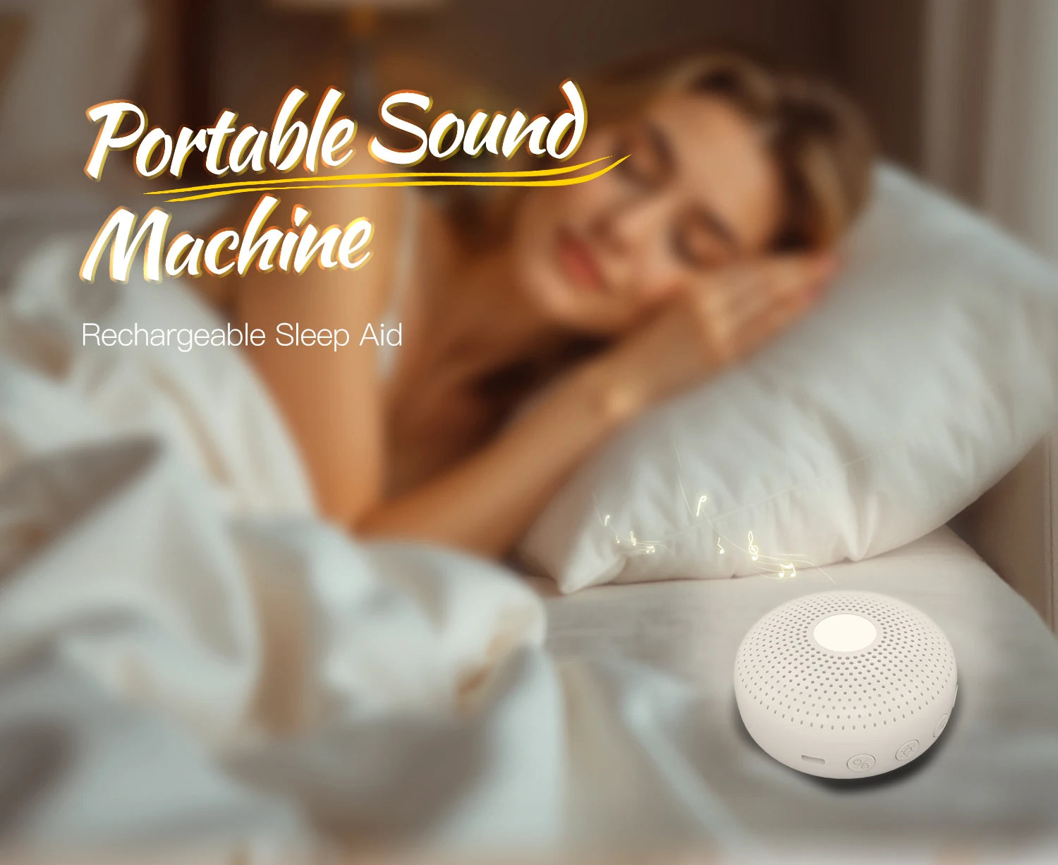 Portable Sleep Aid White Noise Machine Baby Adult 15 - material close-up