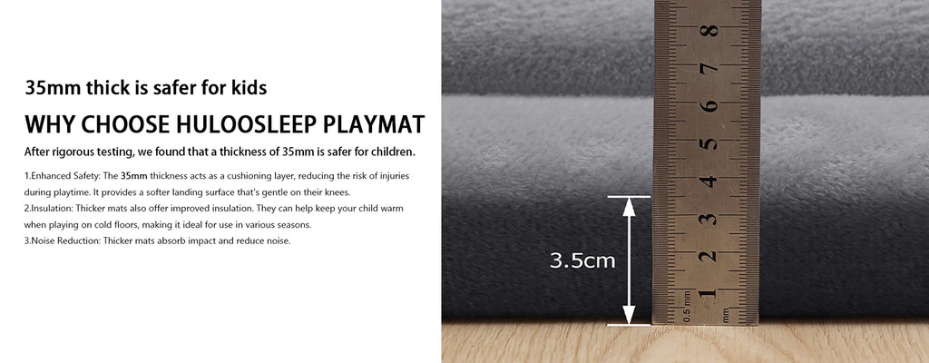 Huloosleep 4 Colors Baby Crawling Play Mats Non-Slip