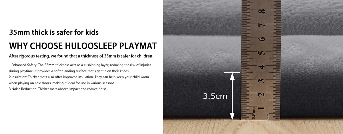 Huloosleep 4 Colors Baby Crawling Play Mats Non-Slip