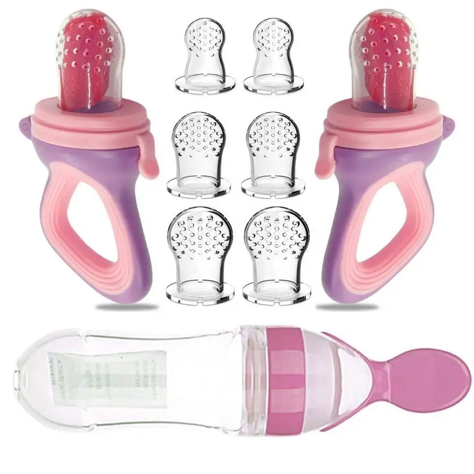 Squeezing Feeding Bottle Cup Silicone Newborn Baby