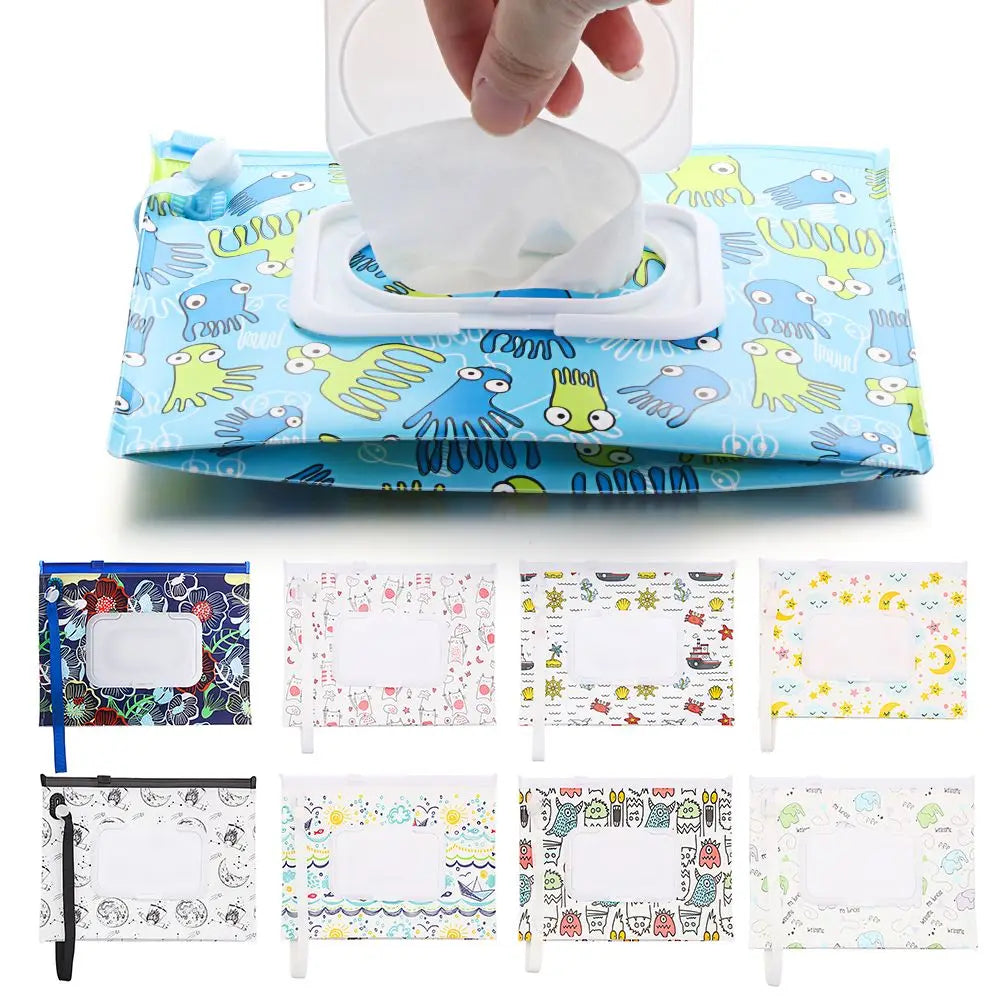 Snap-Strap Carrying Case Flip Cover Cosmetic Pouch Wet - size reference