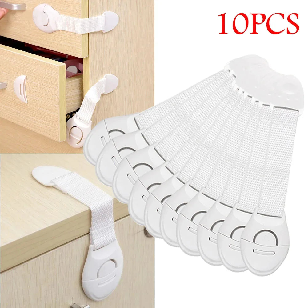 1 5 10pcs Child Safety Cabinet Lock Baby Proof Security - lifestyle in-use