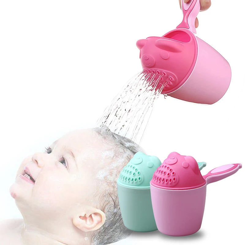 1PC Baby Cartoon Bear Bathing Cup Newborn Kid Shower - detail view