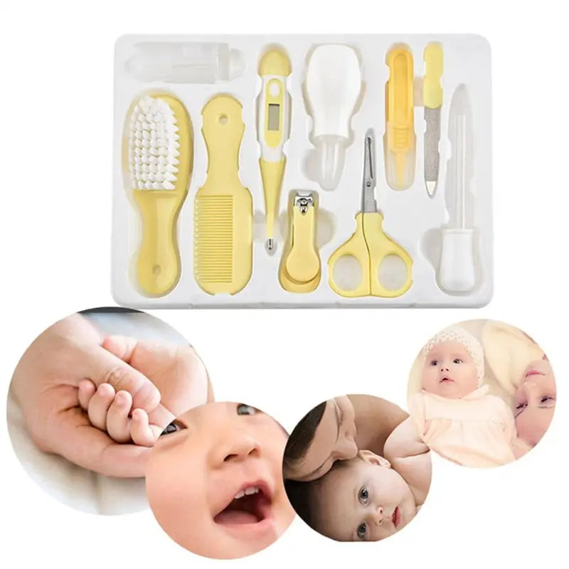 10PCS Set Baby Health Care Kit Kids Nail Hair Health - size reference