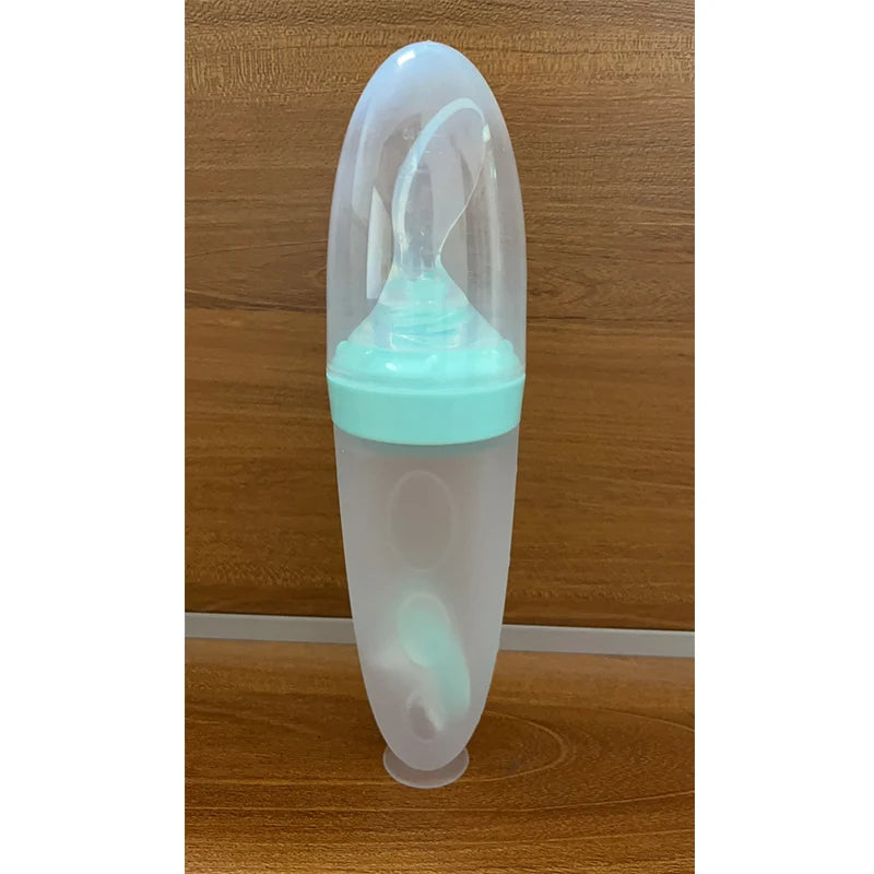 Depressible Silicone Bottle Feeding Safe Baby Feeding