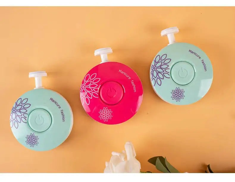 Electric Baby Nail Trimmer Kid Nail Polisher Tool - set overview