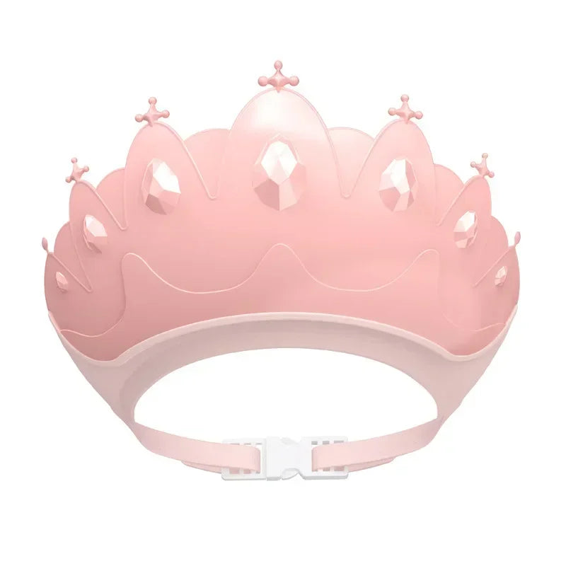 Children Shampoo Cap Adjustable Size Crown Baby Shower