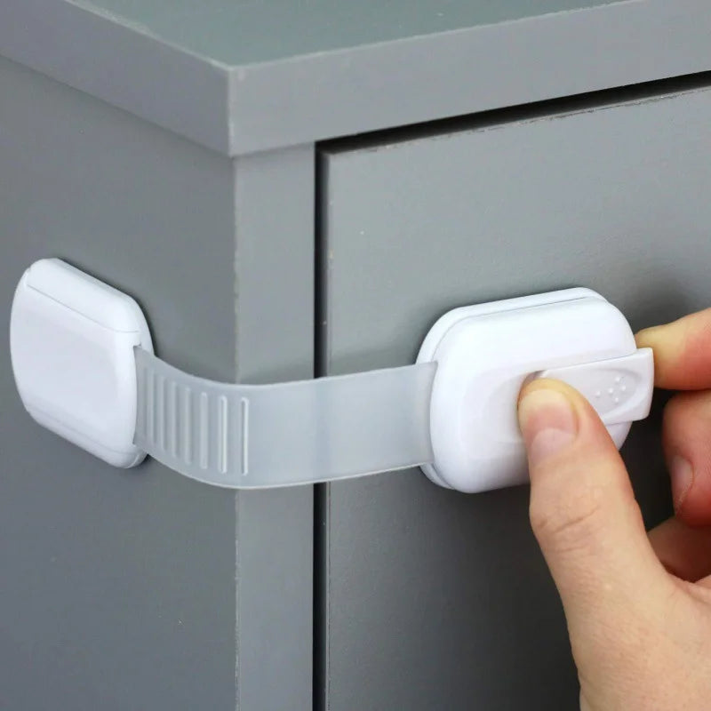 Adjustable No Drilling Child Safety Cabinet Locks - lifestyle in-use
