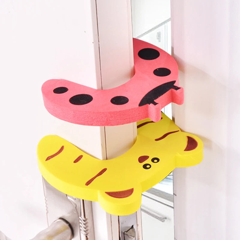 2 5pcs Baby Safety Door Stopper Anti-pinch Hand Cartoon