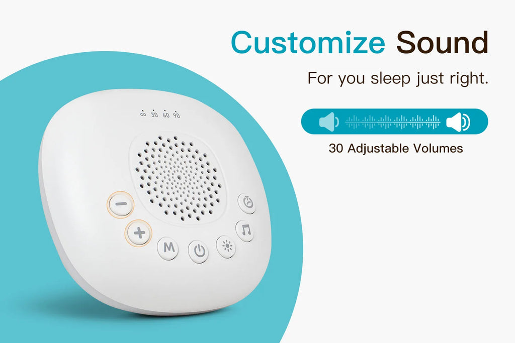 White Noise Sound Machine 24 Soothing Sounds Sleep Aid - set overview