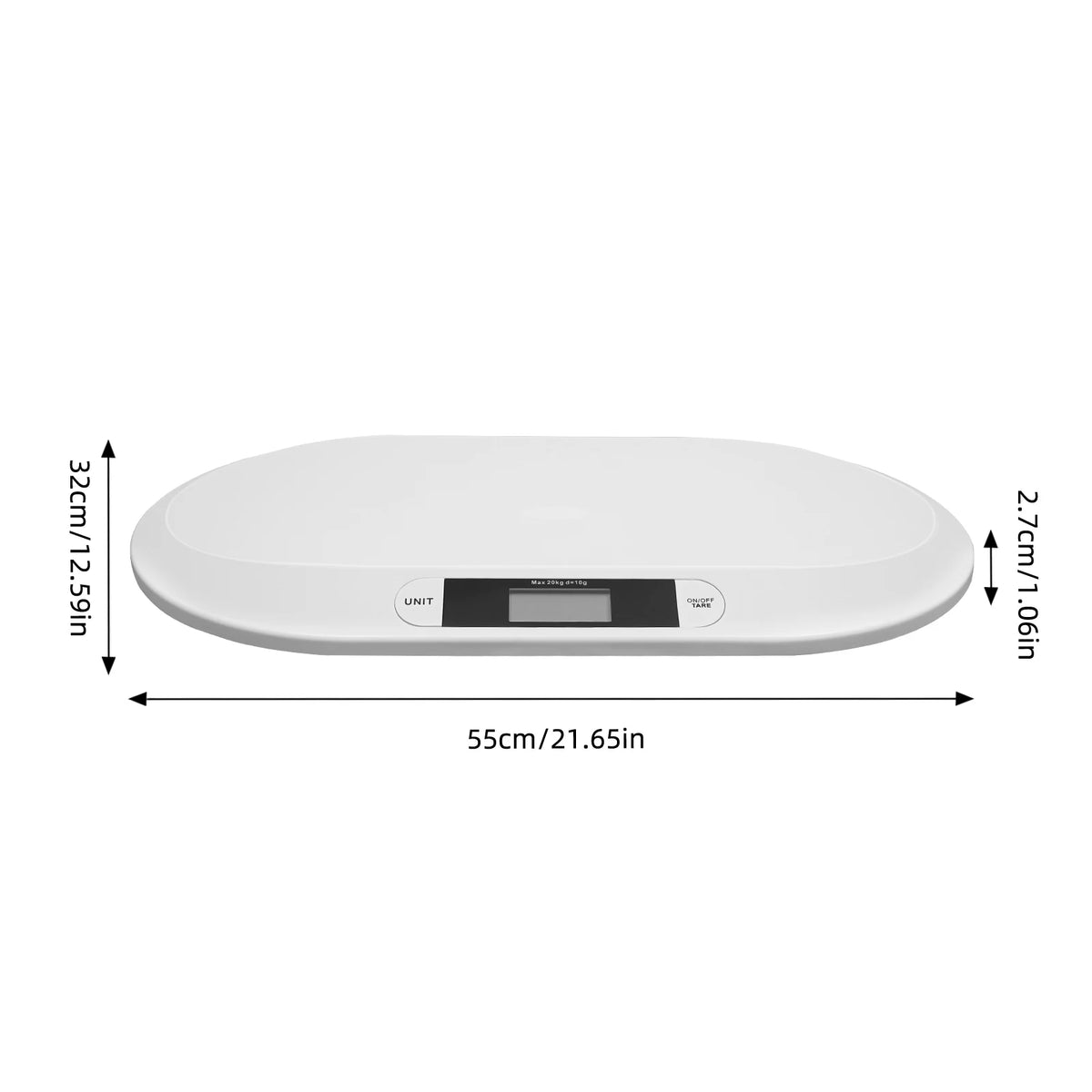 Digital Baby Scale – 44lb Capacity - detail view