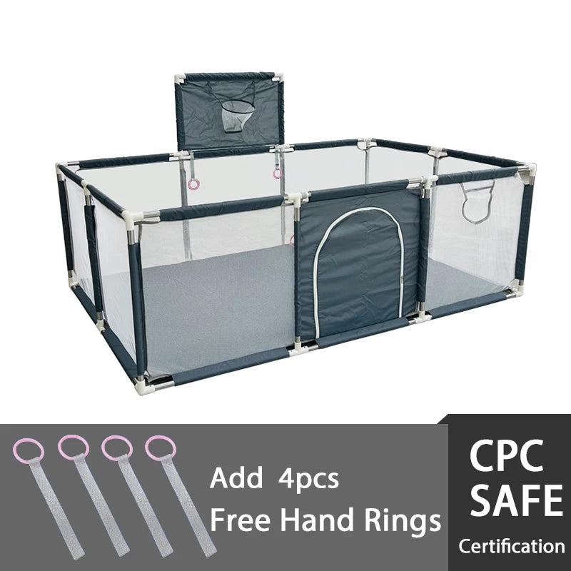 IMBABY Playpen 0-6Y Large Safety Play Yard Indoor - detail view