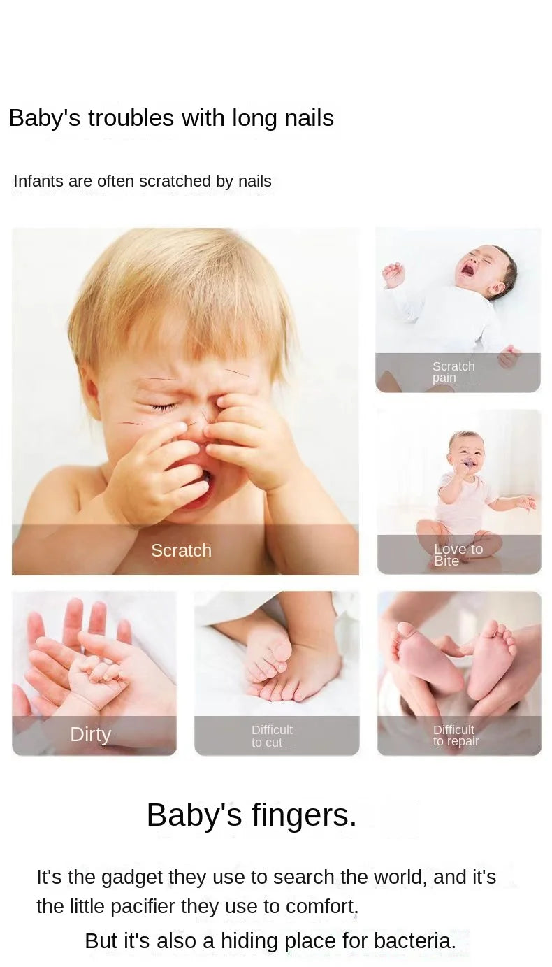 Electric Baby Nail Trimmer Kid Nail Polisher Tool