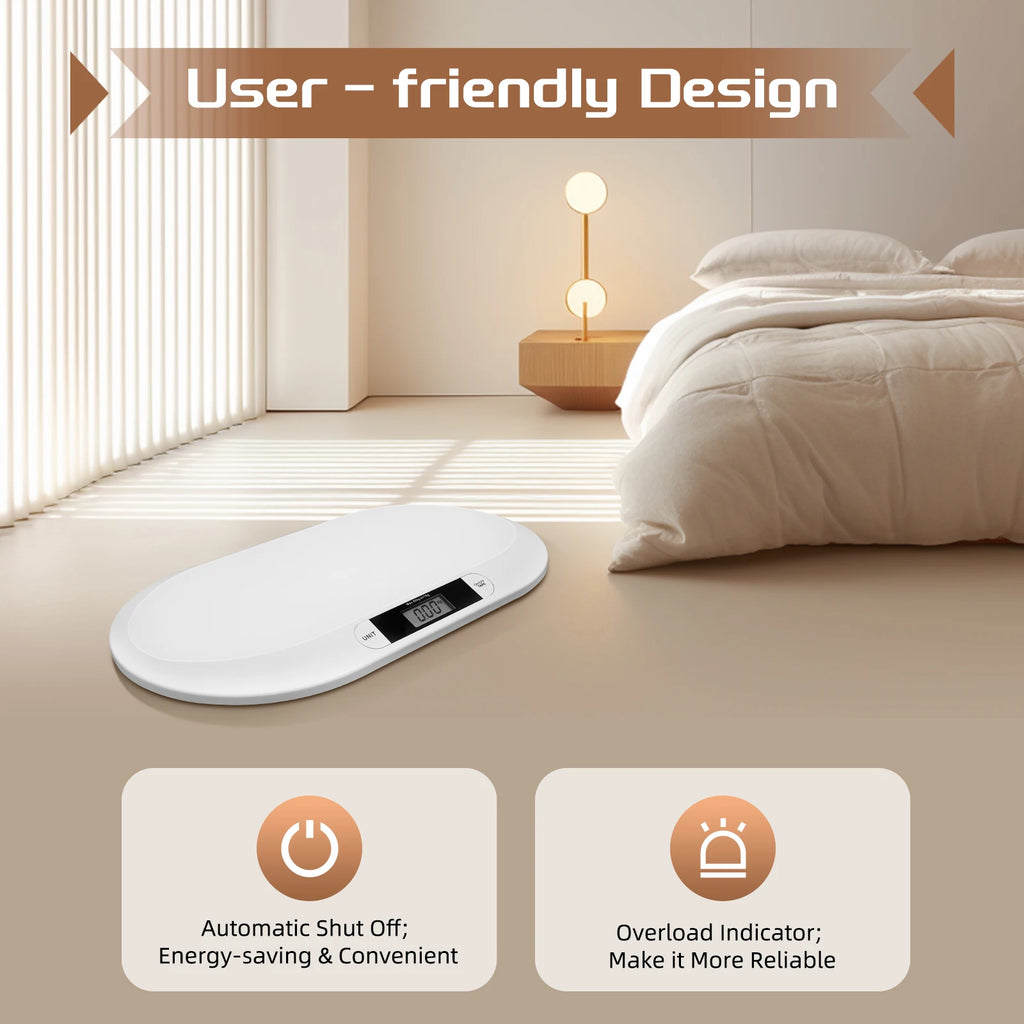 Baby Weighing Scale Digital Baby Scale W/ Large 20kg Capacity - lifestyle in-use