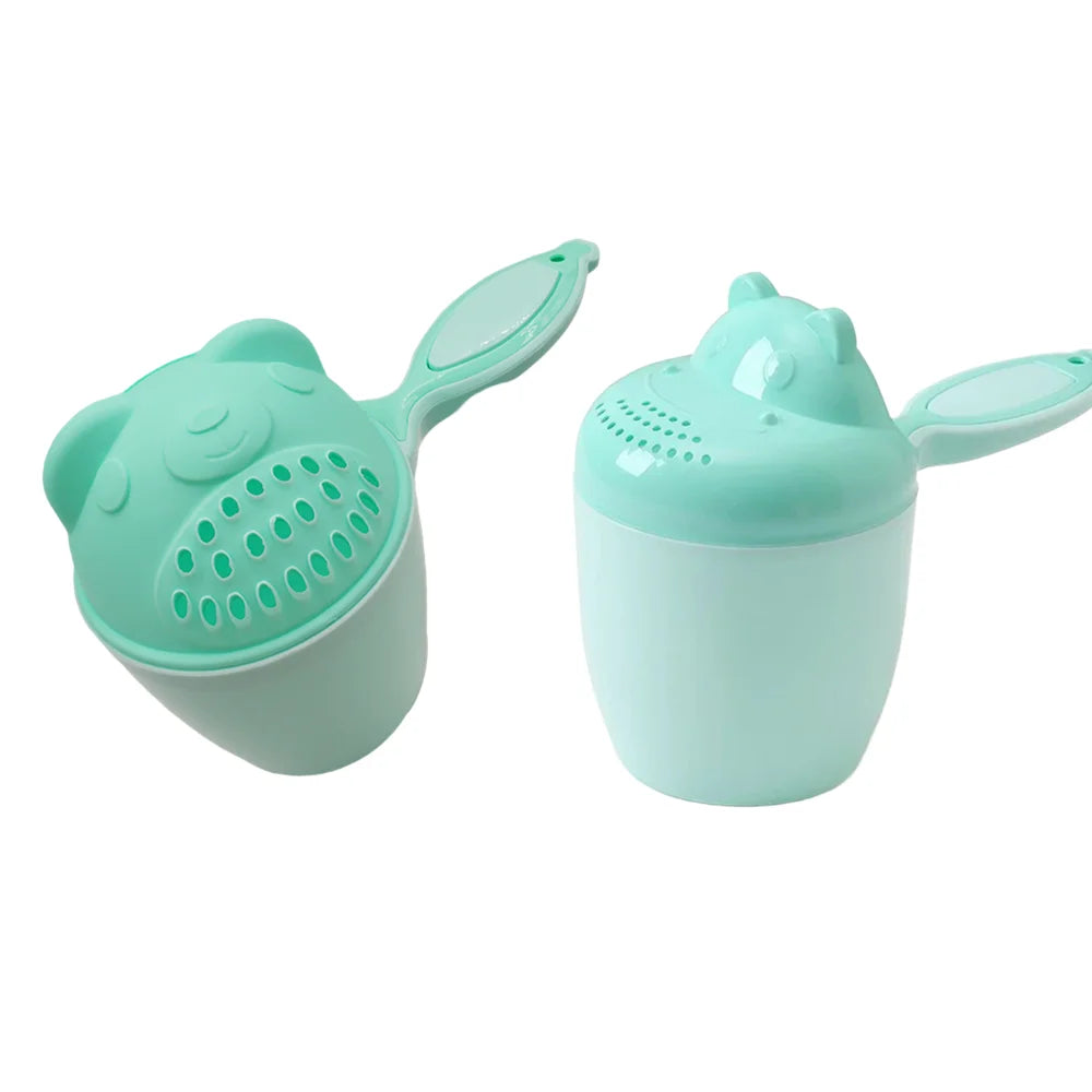 1PC Baby Cartoon Bear Bathing Cup Newborn Kid Shower