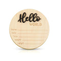 Baby Announcement Sign, 5.9 Inch - front view