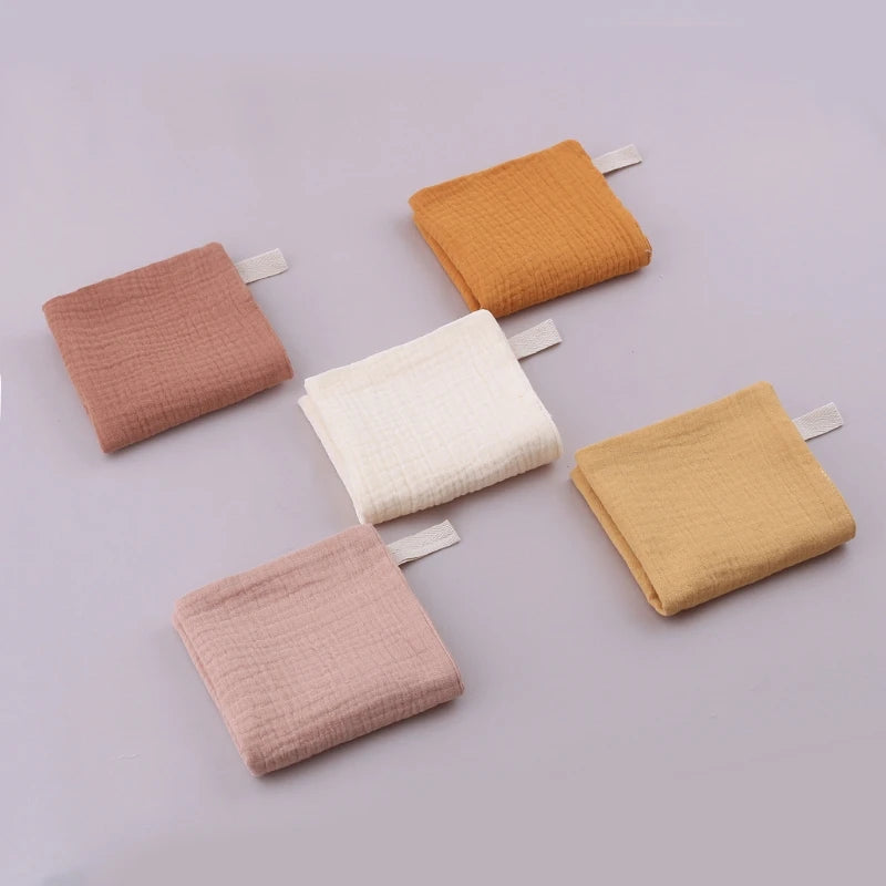 5PCS Soft Absorbent Gauze Cotton Baby Towels Wipe Face