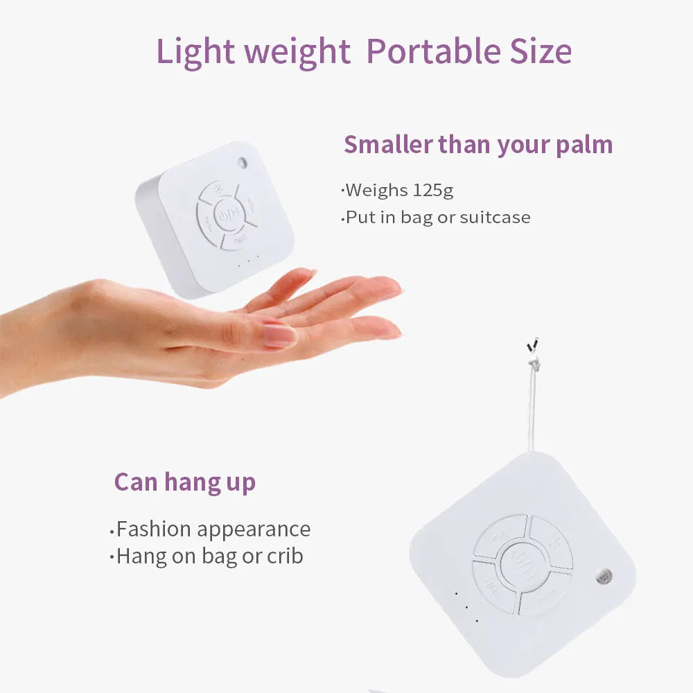 Mini White Noise Sound Machine Sleep Soother 9 Soothing