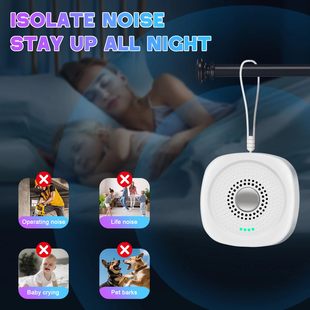 Portable sleep aid white noise device infants children