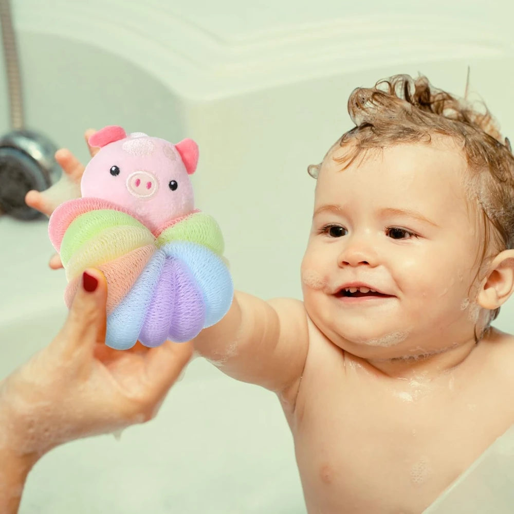 2 Pcs Bath Loofahs - size reference