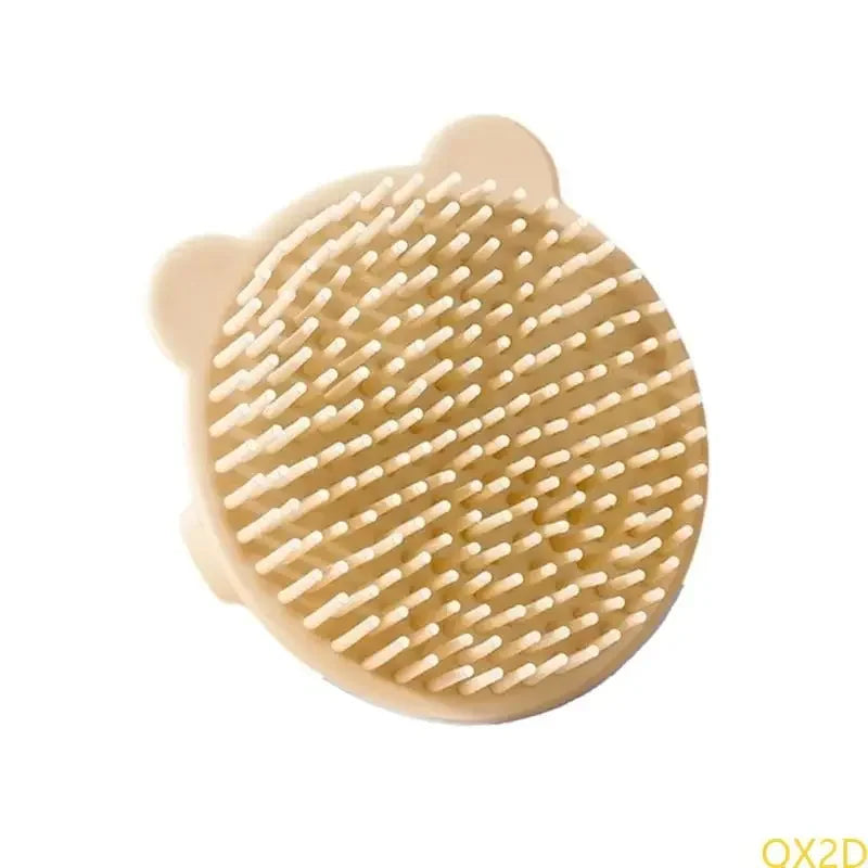 Baby Bear Hair Washing Brush Children's Bath Scrubbing - detail view