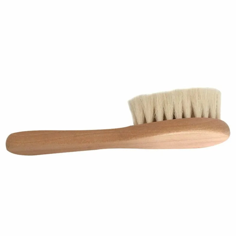 1 2 4pcs Baby Hair Brush Comb Set Newborn Wood Comb
