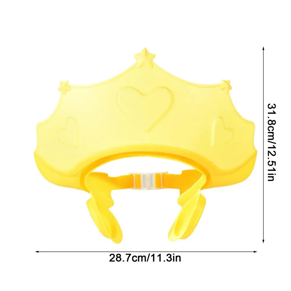 Children Shampoo Cap Adjustable Size Crown Baby Shower