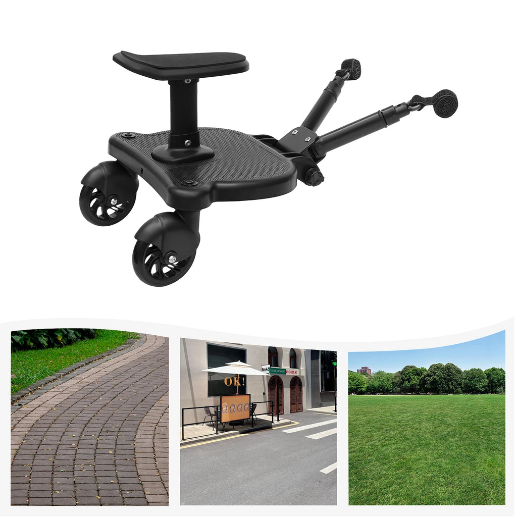 Upgraded 2-in-1 Stroller Buggy Board - lifestyle in-use