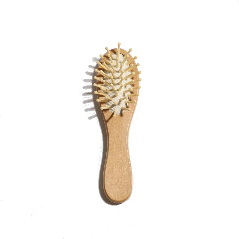 1 2 3PCS Newborn Wool Baby Wooden Brush Comb Newborn