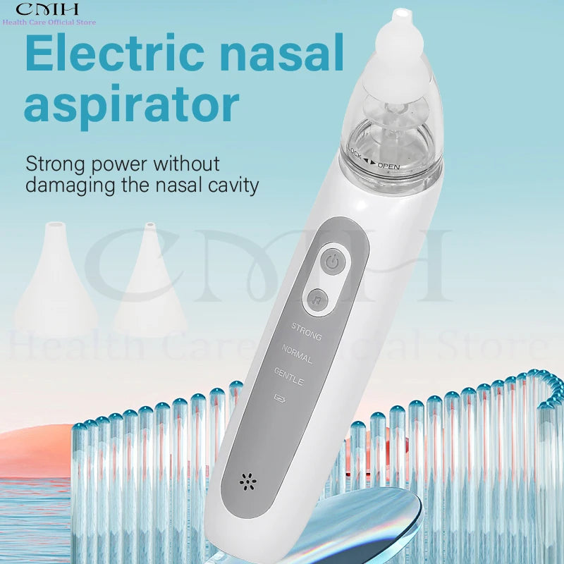 Electric Baby Nasal Aspirator 3 Suction Modes - front view