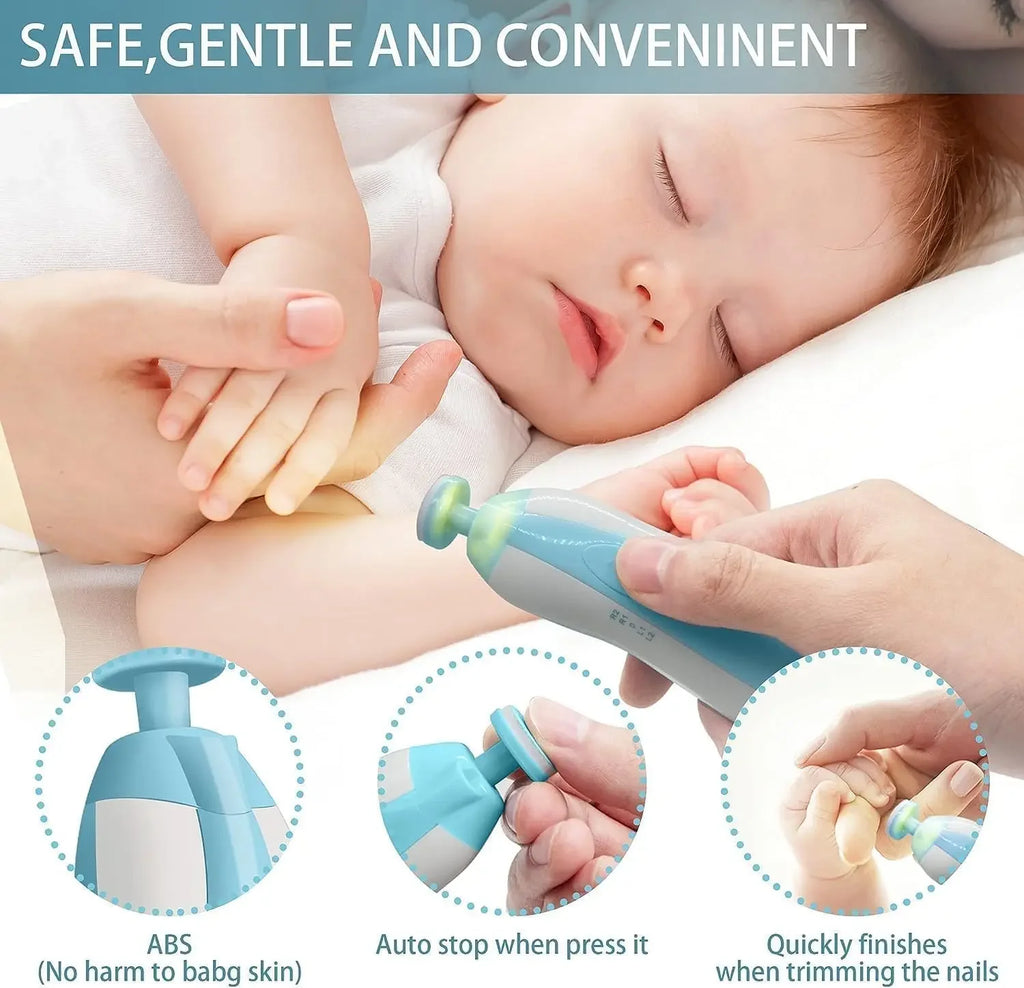 Multifunctional Electric Baby Cutter Trimmer Manicure - front view