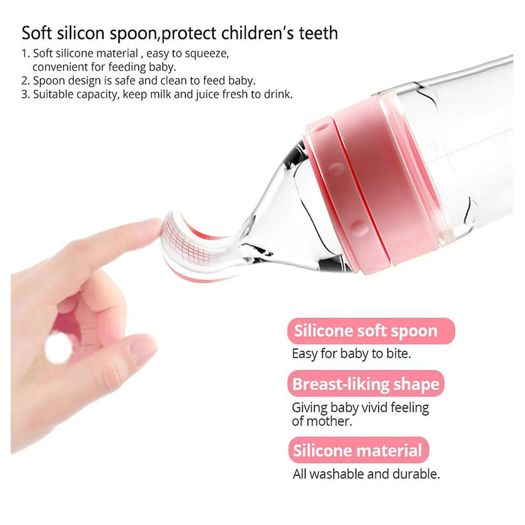 Depressible Silicone Bottle Feeding Safe Baby Feeding - packaging view