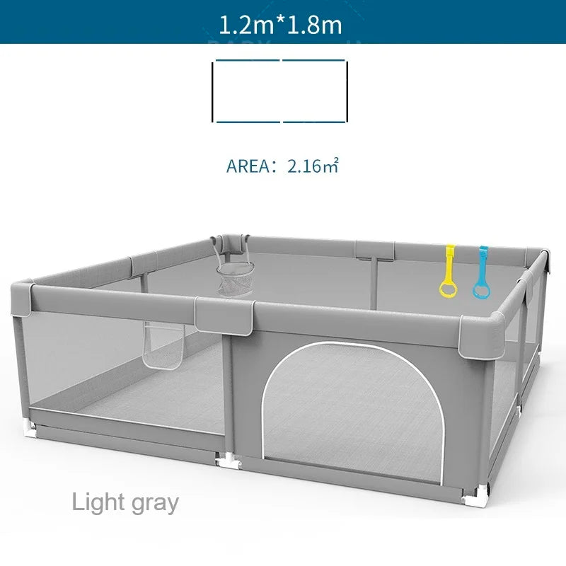 IMBABY Grey Corral Baby Protective Angle Baby