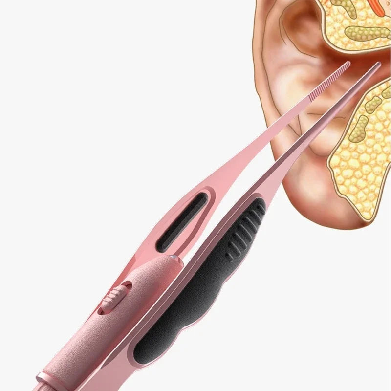 Earwax LED Tweezers Earpick Children Ear Cleaning Tool