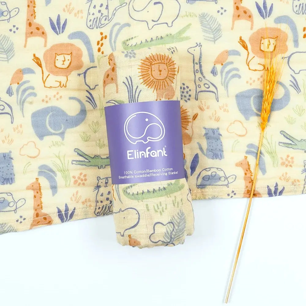 100 Cotton 120 110cm 2 Layers Newborn Baby Bath Towel