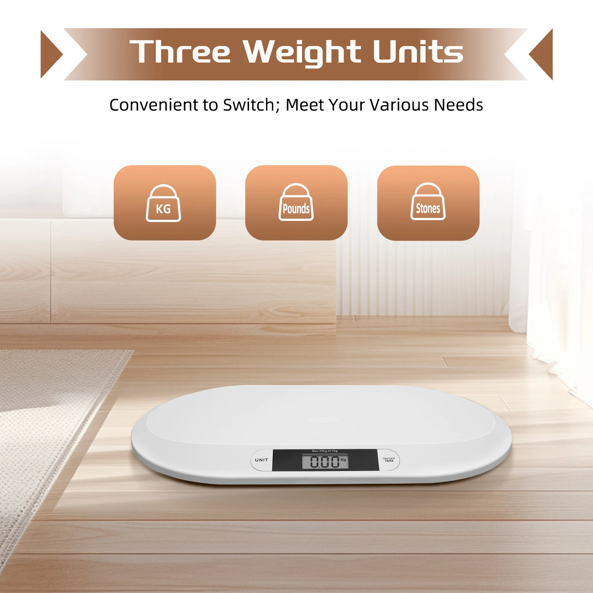 Baby Weighing Scale Digital Baby Scale W/ Large 20kg Capacity - packaging view