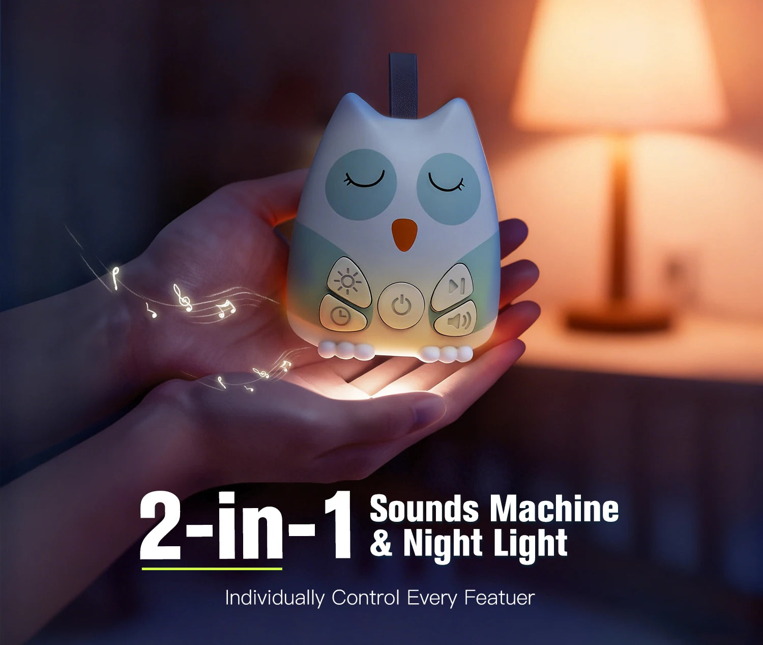 Portable White Noise Sound Machine Baby 30 Soothing - set overview