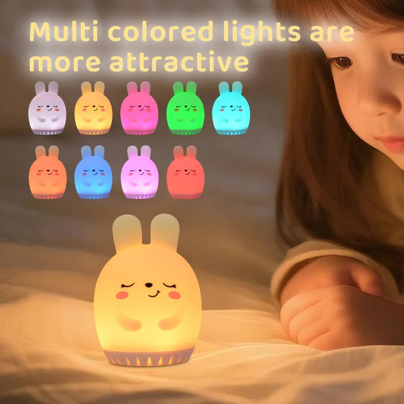 Mini Lamp Baby Soothing White Noise Machine RGB Tap - lifestyle in-use